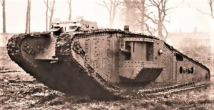 The British had male and female tanks in the war.