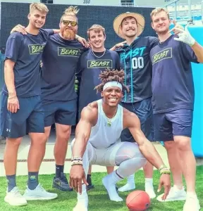 cam newton and mr beast