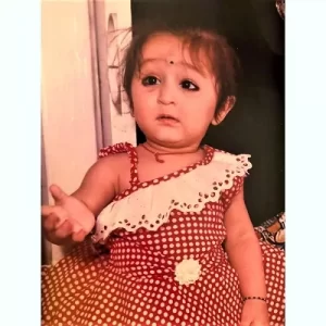 Dhvani Bhanushali childhood photo