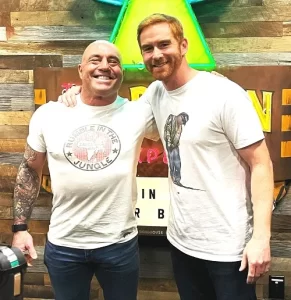 andrew santino and Joe Rogan photo