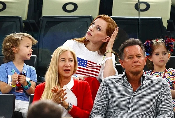 Jessica Chastain’s 2 Kids Seen in Public for the First Time at 2024 Olympics